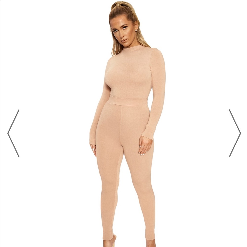 Naked Wardrobe NW leggings in tan